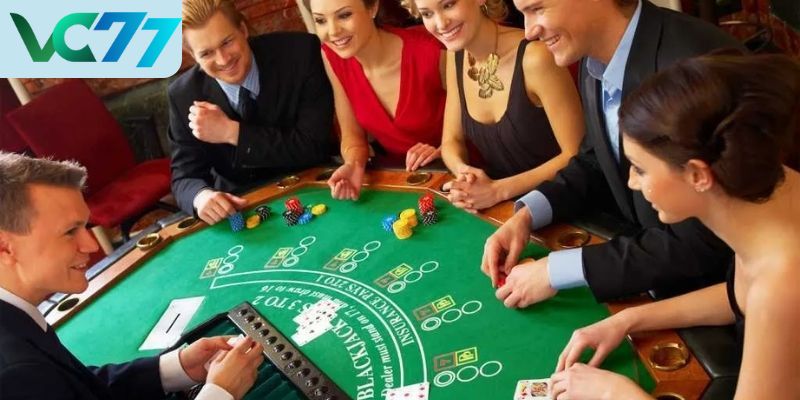 Couple about the online casino hall